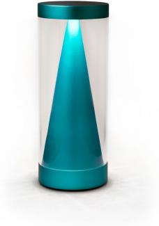 NEOZ kabellose Akku-Tischleuchte APEX UNO LED-Lampe dimmbar 1 Watt 20,8xØ8 cm Barrier Reef (Aluminium eloxiert)