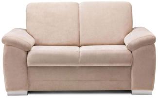 Sofa 2-Sitzer VINZENT Polyesterstoff Sandbeige 150x90x87 cm