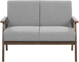 2-Sitzer Sofa Polsterbezug grau ASNES