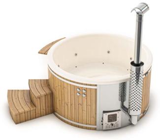 FinnTherm Badefass Stockholm "Spa Edition" aus Holz