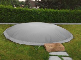 aufblasbare Winterabdeckung für runde Pools 420 cm Grau