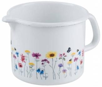 Riess Schnabeltopf Ø10cm 0,75 Liter Emaille Country Flora