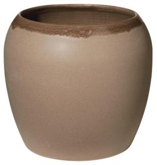 ASA Selection Übertopf Earth, Blumentopf, Pflanztopf, Steingut, Braun, 22 cm, 65056244