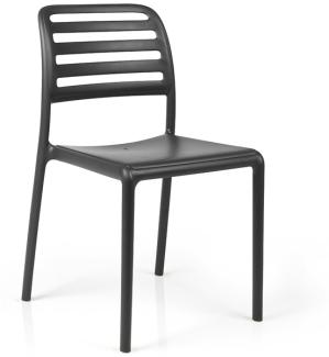 Costa Bistro Stuhl Kunststoff 6er Set (Antracite)