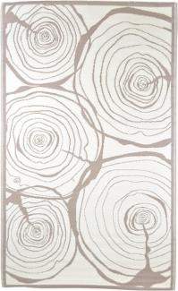 Rivanto Gartenteppich Jahresringe 240 x 150 cm, rechteckig, farbig sortiert, Schuhmatte, Terrassenteppich, wasserresistent