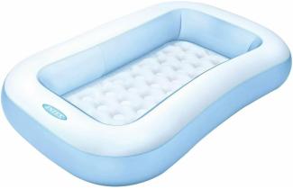 Intex kleiner Kinderpool / Babypool blau-weiß. 166 cm