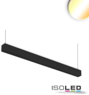 ISOLED LED Aufbau/Hängeleuchte Linear Raster 40W, anreihbar, schwarz, ColorSwitch 300035004000K