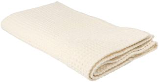 Waffelpique Handtuch natur, besonders leicht und saugfähig 50x100 cm