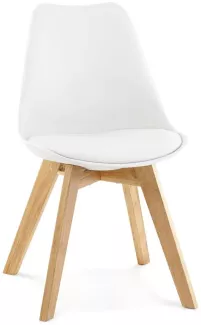 Kokoon Design Stuhl Tylik Kunstleder Weiß