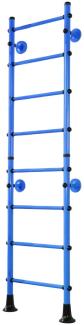 NiroSport Sprossenwand Kletterwand M4 Turnwand Klettergerüst indoor Holzsprossen Blau