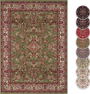 Kurzflor Orient Teppich Zabul - 120x160x0,8cm - grün