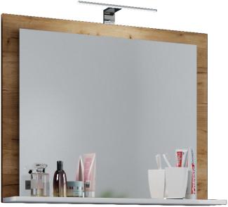 Badspiegel Wandspiegel Badezimmer Spiegel Regal Badezimmerspiegel Eiche Dekor
