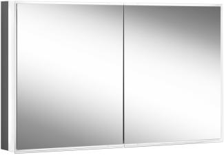 Schneider PREMIUM Line Superior LED Lichtspiegelschrank, 2 Doppelspiegeltüren, 1225x73,6x16,7cm, 181. 120, Ausführung: EU-Norm/Korpus schwarz matt - 181. 120. 02. 41