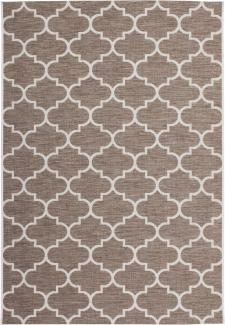 Kurzflorteppich Huata 100 Beige 200 x 290 cm