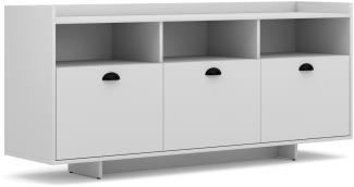 Sideboard 'Klar', Weiß, 155x75x40cm
