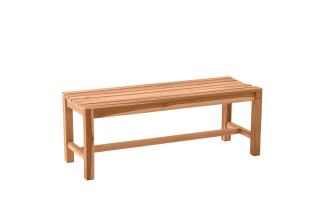 Gartensitzbank 120cm Teak Sitzbank Parkbank Bank Holzbank massiv