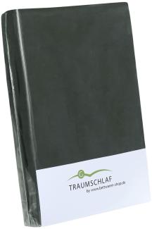 Traumschlaf Spannbettlaken Jersey Elasthan Stretch | 90x190 - 100x220 cm | anthrazit