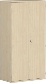 Garderobenschrank mit ausziehbarem Garderobenhalter, 80x42x154cm, Ahorn