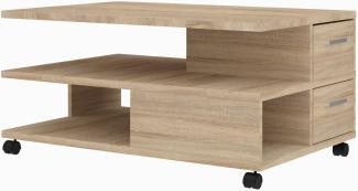 FMD Möbel - PIA - Couchtisch - melaminharzbeschichtete Spanplatte - Eiche Nb - 92 x 44,5 x 60cm