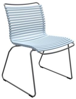 Outdoor Stuhl Click ohne Armlehne pastell hellblau