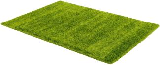 Teppich in grün aus 100% Polyester - 130x67x4cm (LxBxH)