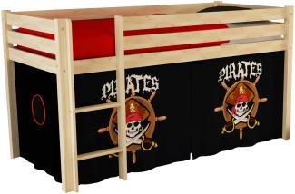 Spielbett Pino mit Textilset \"Pirates\"