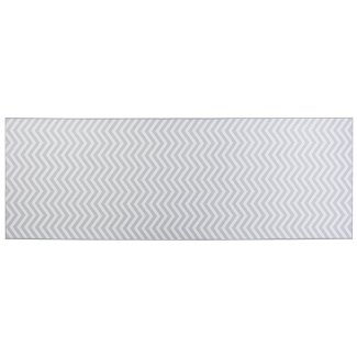 Teppich grau weiß 70 x 200 cm SAIKHEDA