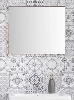 Badspiegel SetOne Sardegna grau Rauchsilber 60 x 55 cm