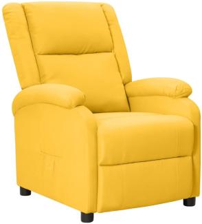 vidaXL Relaxsessel Gelb Stoff 342746