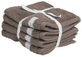 Gant Home Seifentuch Set Gesichtstücher Premium Towel Cold Beige (30x30cm) (4-teilig) 852007201-204