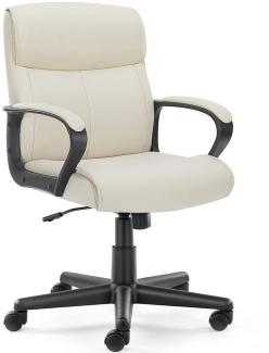 DUMOS Bürostuhl Bürostuhl aus PU-Leder Office Chair Schreibtisch Stuhl Chefsessel, Höhenverstellbar, gepolstertes Leder, 360-Grad-Drehung