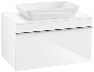 Villeroy & Boch VENTICELLO Waschtischunterschrank 75 cm breit, Weiß, Griff Chrom