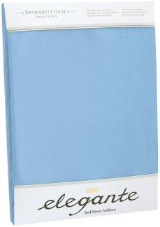 elegante Jersey Spannbettlaken | 90x200 - 100x220 cm | bleu
