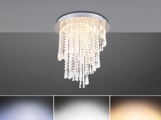 Reality Leuchten Deckenleuchte POMP LED (DH 45x50 cm) DH 45x50 cm grau Deckenlampe