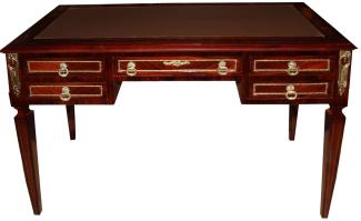 Casa Padrino Luxus Barock Schreibtisch Sekretär 5 Schubladen 120 cm - Handgefertigt aus Massivholz - Barock Schreibtisch Büro Möbel