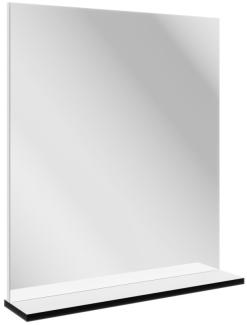 Fackelmann TE-A Spiegel 60 cm mit Ablage, Weiß