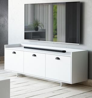 TV-Lowboard Plate in weiß 140 cm