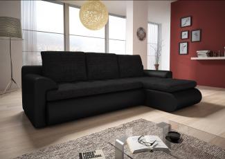 Sofnet Ecksofa Santi, mit Schlaffunktion und Bettkasten, L-Form Couch, Schlafsofa mit Wellenfeder, Bettsofa