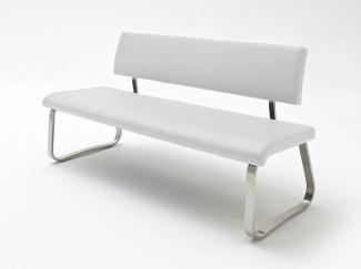 Sitzbank Arco Weiß Leder 175 cm