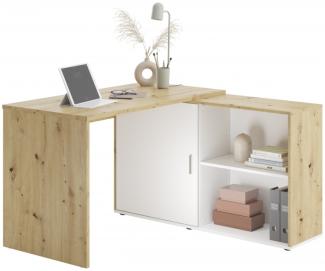 Schreibtisch Winkelschreibtisch Bürotisch Arbeitstisch Office ca. 119x124 cm VALLEY Artisan Eiche