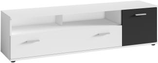 Homexperts 'JUSTUS' TV-Board, Holzwerkstoff Spanplatte weiß, B 150 x H 40 x T 35,5 cm