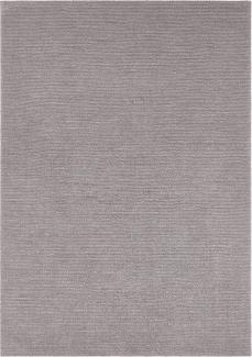 Kurzflor Teppich Supersoft Hellgrau - 160x230x1cm