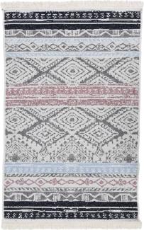 Teppich Rosa und Aquamarin 160x230 cm Baumwolle