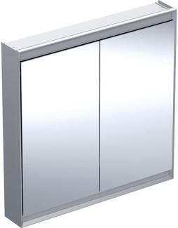 Geberit ONE Spiegelschrank mit ComfortLight, 2 Türen, Aufputzmontage, 90x90x15cm, 505. 813. 00, Farbe: Aluminium eloxiert - 505. 813. 00. 1