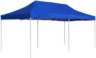 Profi-Partyzelt Faltbar Aluminium 6x3 m Blau