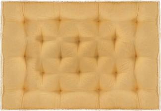 Palettensofa-Kissen Gelb 120x80x10 cm