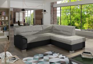 Ausziehbares Sofa JAKOB, 250x87x208, berlin01/soft011black, recht