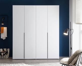 Schlafkontor Drehtürenschrank Marlu Schrank, Kleiderschrank mit Drehtüren 3-,4-, oder 5-türig, Griffleiste aus Metall