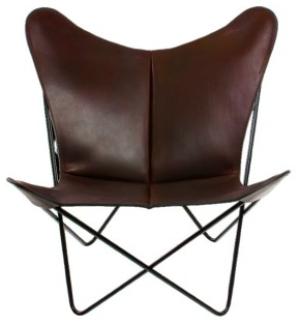 TRIFOLIUM Chair - Premiumsessel Stahl schwarz, Mocca