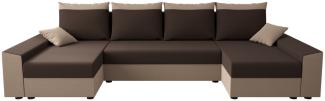 Sofa mit Schlaffunktion in U-Form PAMELA, 311x90x125, rainbow 41/rainbow 5